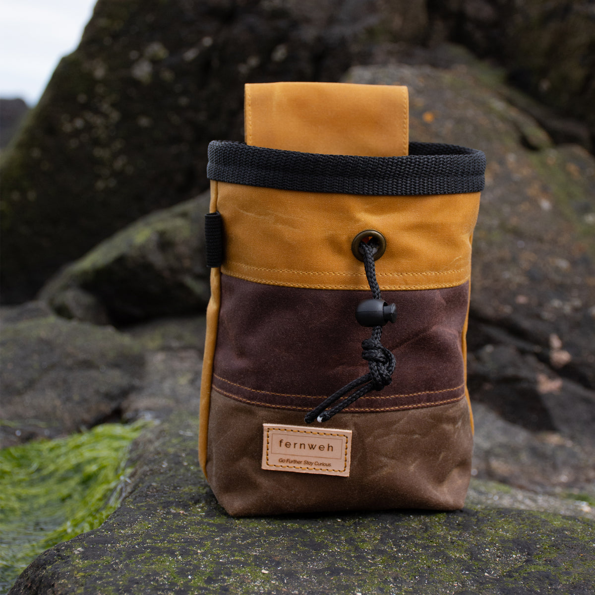 Fernweh UK Waxed Cotton Chalk Bag Handmade in - Main Image