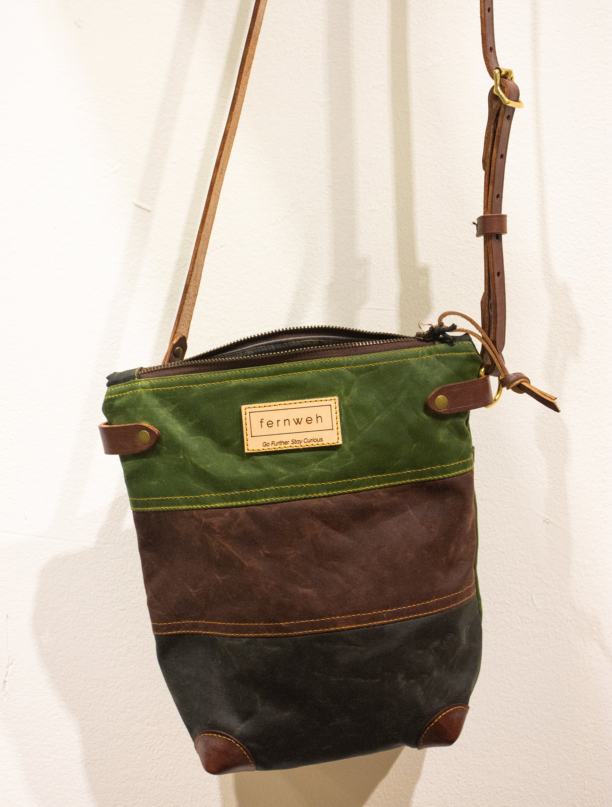 FINNOCH Waxed Cotton Field Bag - Triple Colour