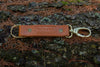 Oak Bark Tanned Leather Key Clip - London Tan