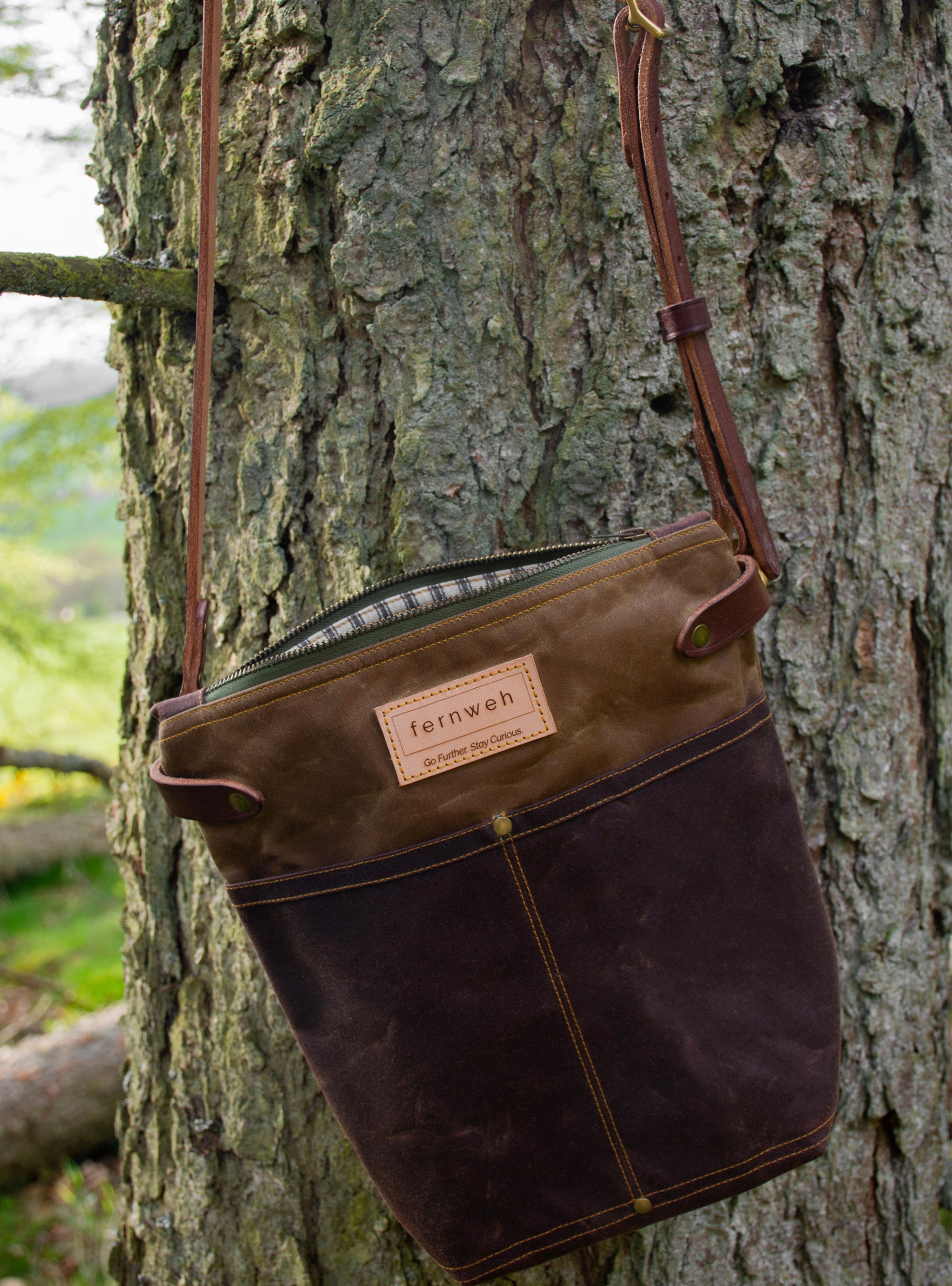 Sample Sale - "Finnoch" Field Bag - Bark/Bracken