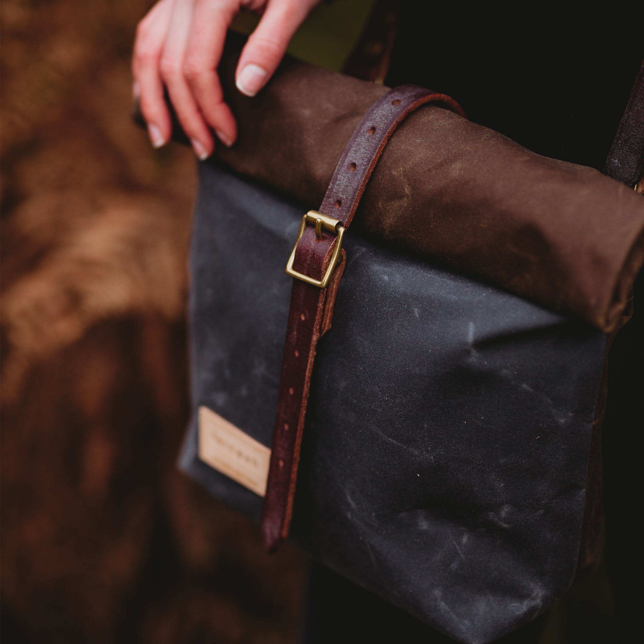 CAIRN Mini Rolltop Crossbody Bag - Double Panel