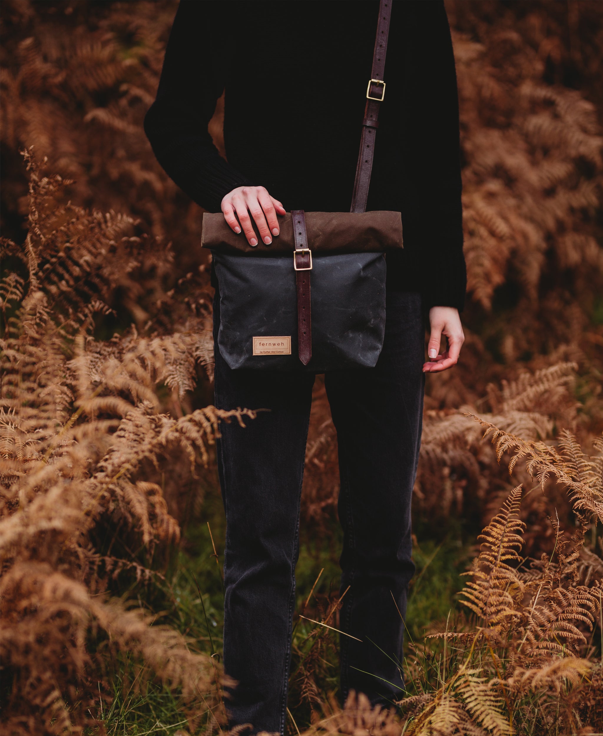 CAIRN Mini Rolltop Crossbody Bag - Double Panel