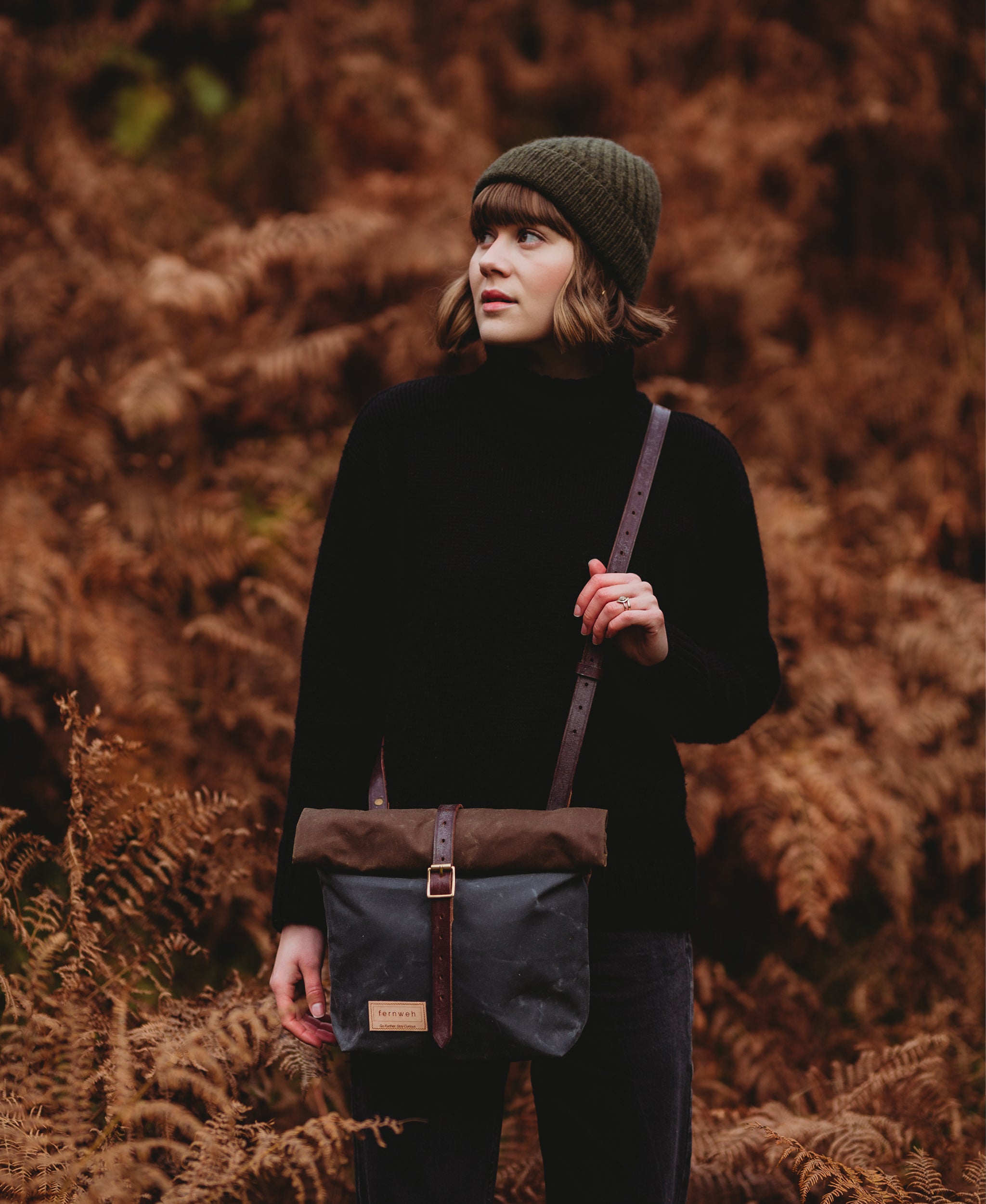 CAIRN Mini Rolltop Crossbody Bag - Double Panel