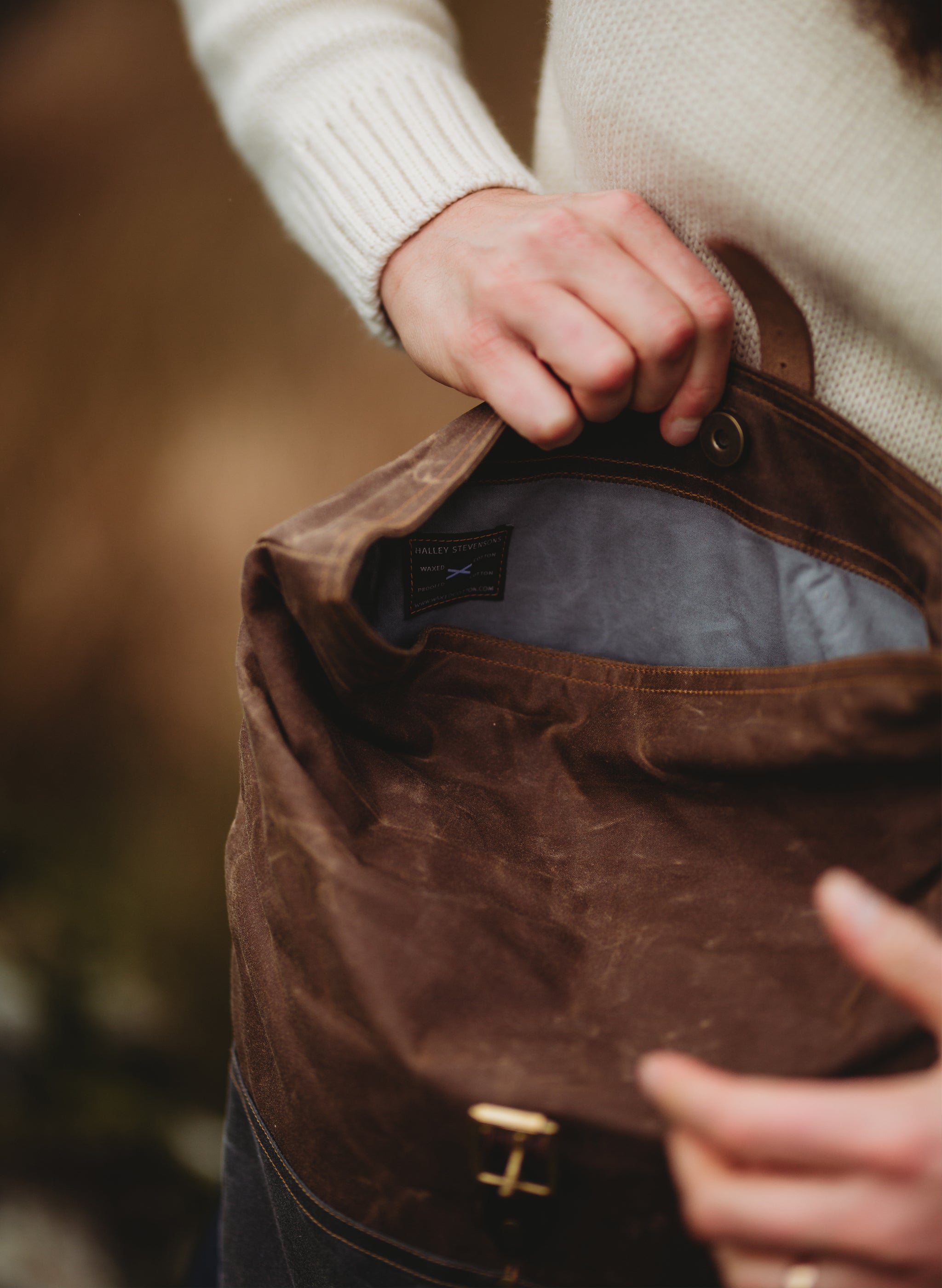 MUICK Waxed Canvas & Leather Rolltop Backpack - Triple