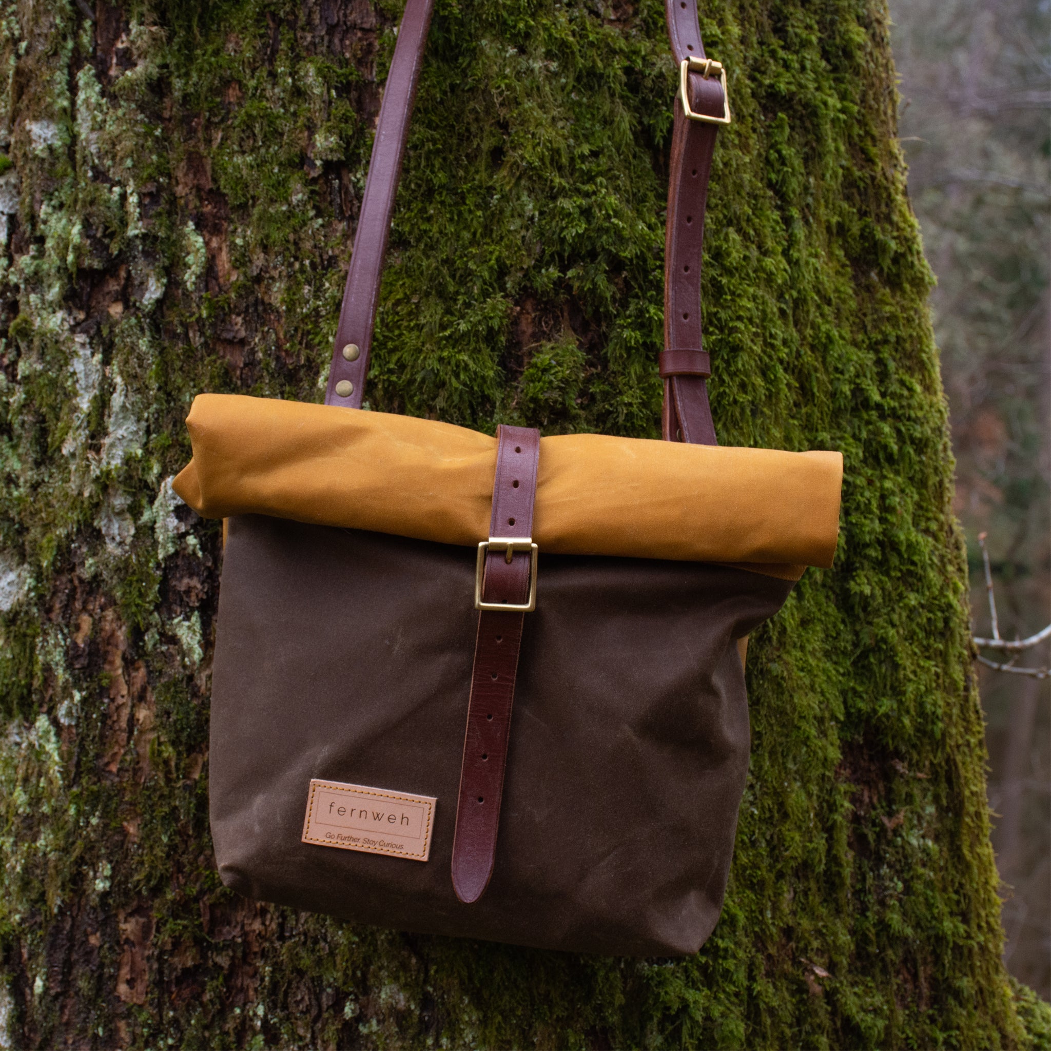 CAIRN Mini Rolltop Crossbody Bag - Double Panel