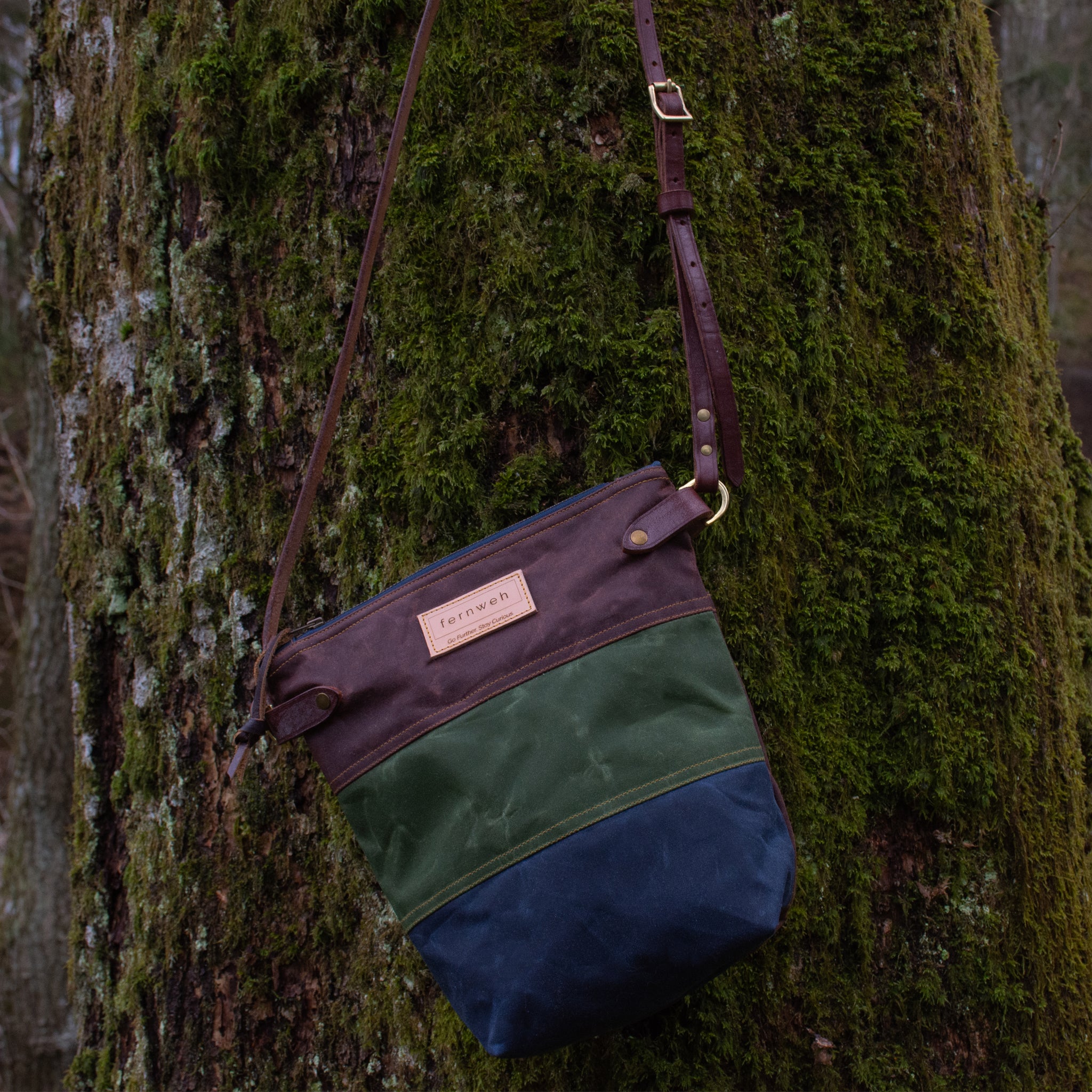 FINNOCH Waxed Cotton Field Bag - Triple Colour